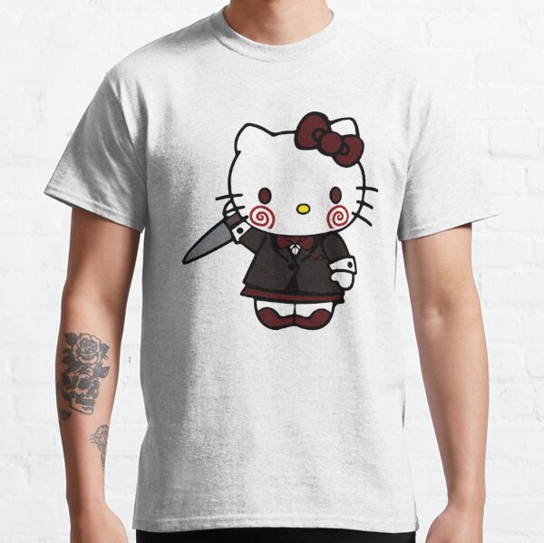 Aesthetic Clothes Shop Hello Kitty Wednesday Addams T-Shirt Funny Aesthetic - AC XL / Light Pink