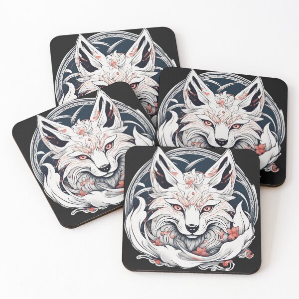 Item preview, japanese mythology, kitsune, myobu, ninko, nogitsune, zenko, yako, designed and sold by Bilisik.