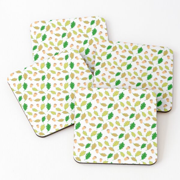 Item preview, Oak-tober Fest: Leaves & Laughs and Oaknuts & Leaves on White  designed and sold by IraNiva.