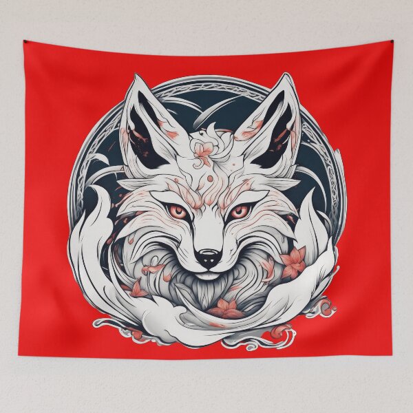 Item preview, japanese mythology, kitsune, myobu, ninko, nogitsune, zenko, yako, designed and sold by Bilisik.