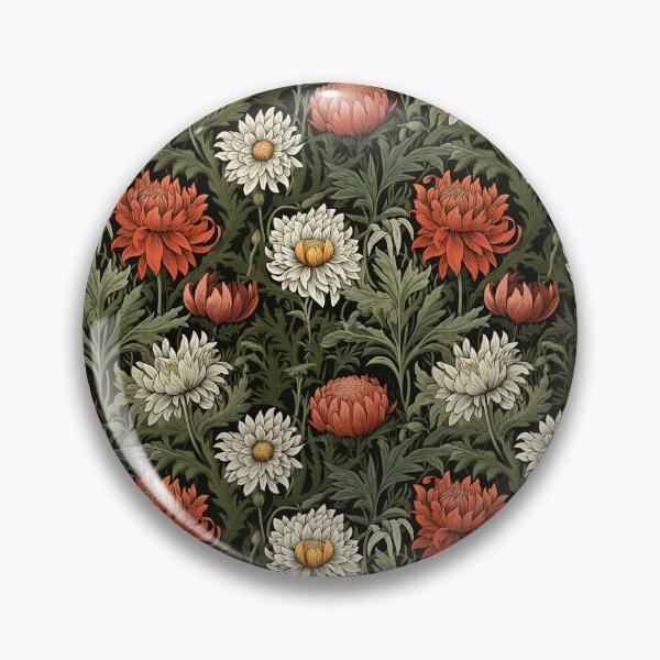 Item preview, Red and White Strawflowers designed and sold by VintageFlorals.
