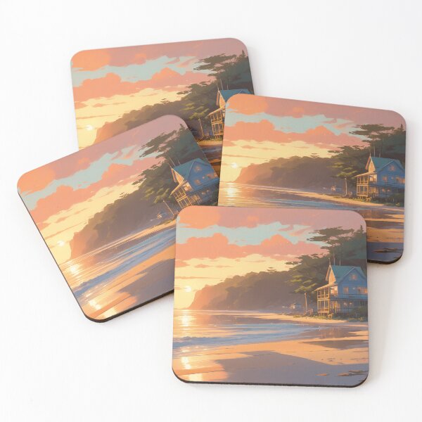 Item preview, Waves of Tranquility, Sunset by the Beach House designed and sold by designsbyflo.