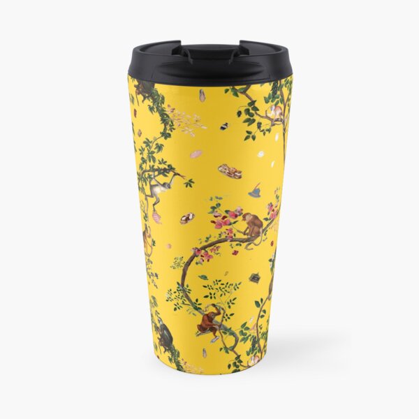 Monkey World Yellow Travel Mug