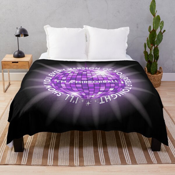 Item preview, I'm a Mirrorball Purple Sparkle Folklore Lyrics Design designed and sold by doria-photos.