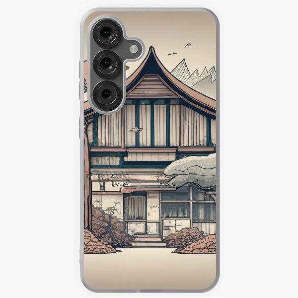 Item preview, Old Traditional Indonesia house Rumah Adat, minimalistic ink drawing designed and sold by Patricks-Art.