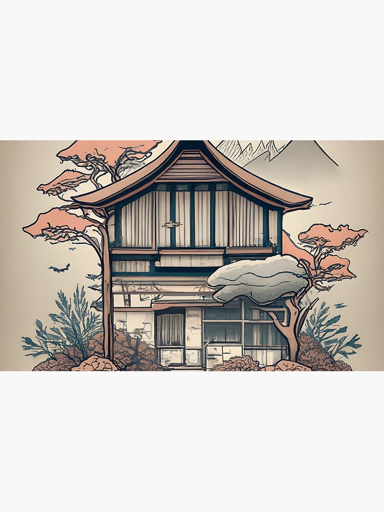 Thumbnail 6 of 6, Coffee Mug, Old Traditional Indonesia house Rumah Adat, minimalistic ink drawing designed and sold by Patricks-Art.