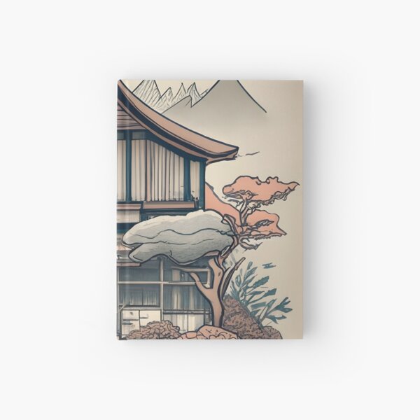 Item preview, Old Traditional Indonesia house Rumah Adat, minimalistic ink drawing designed and sold by Patricks-Art.