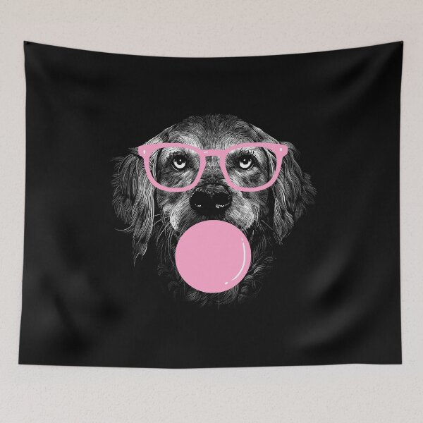 Item preview, Cute Golden Retriever Tee Wears Glasses And Eats Gum women men girl kids  designed and sold by solimangomaa.