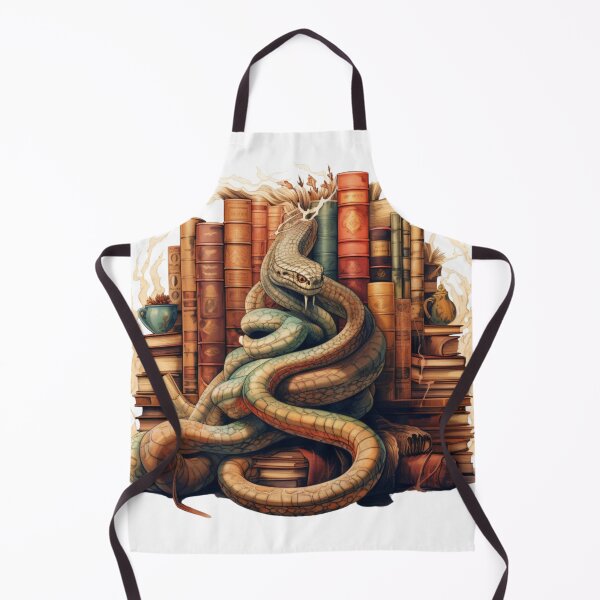 Item preview, Librarian Snake coiled around a shelf of books designed and sold by yourfavdraw.
