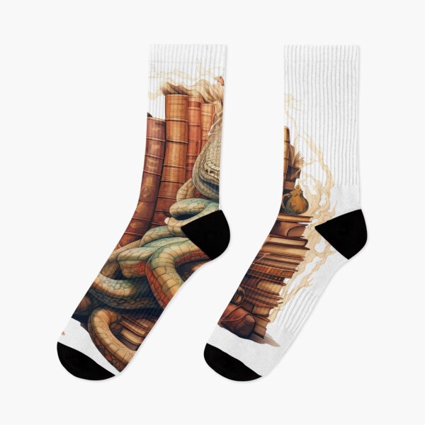 Item preview, Librarian Snake coiled around a shelf of books designed and sold by yourfavdraw.