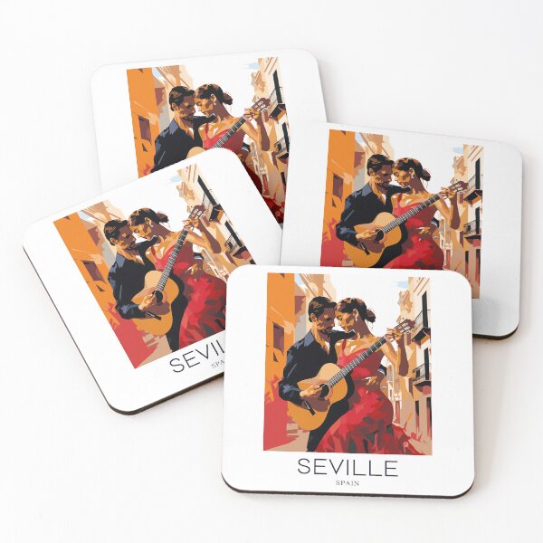 Item preview, A Pop Art Travel Print of Seville - Spain  designed and sold by StudioRedKoala.