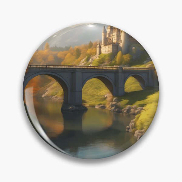 Item preview, Castle and Bridge in Nature's Cradle designed and sold by designsbyflo.