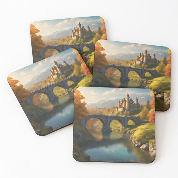 Item preview, Castle and Bridge in Nature's Cradle designed and sold by designsbyflo.