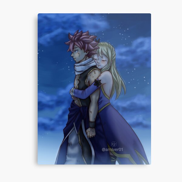 Japanese Anime FAIRY TAIL Poster Natsu Dragneel and Lucy Painting Wall Art  Home Decoration Bar Kawaii