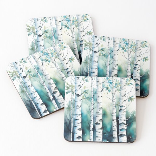 Item preview, Birches 6 designed and sold by sage-and-se7en.