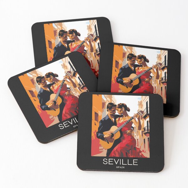 Item preview, A Pop Art Travel Print of Seville - Spain  designed and sold by StudioRedKoala.