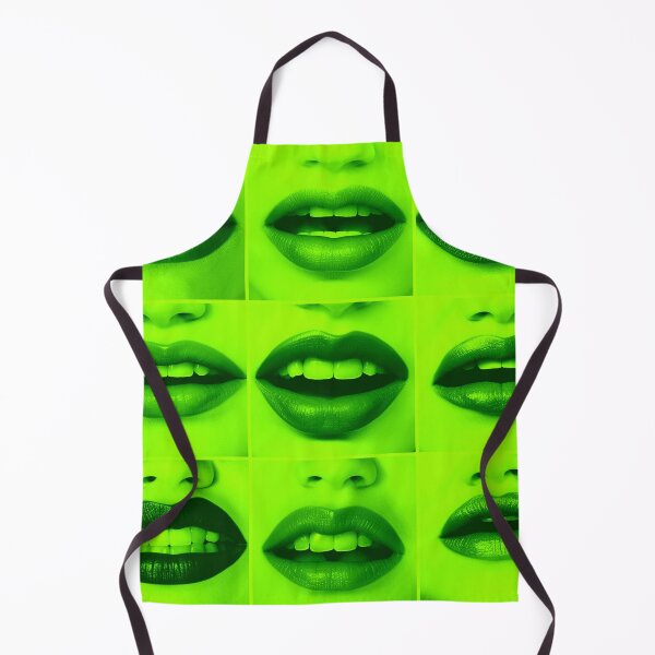 Item preview, green lips collage designed and sold by silent-violin.