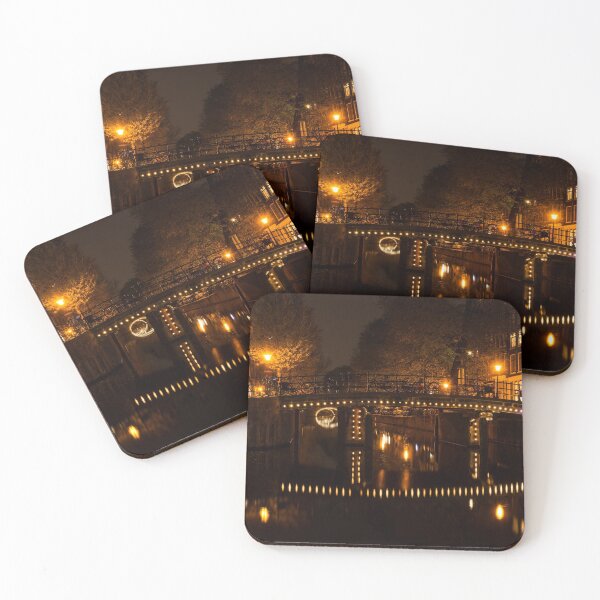 Item preview, Amsterdam Night in Yellow and Purple designed and sold by Georgia Mizuleva.