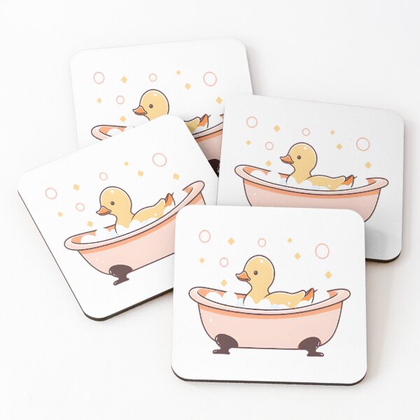 Item preview, Bathe Time Bliss - Duck Relaxes in Bubbles designed and sold by alaa-mously.