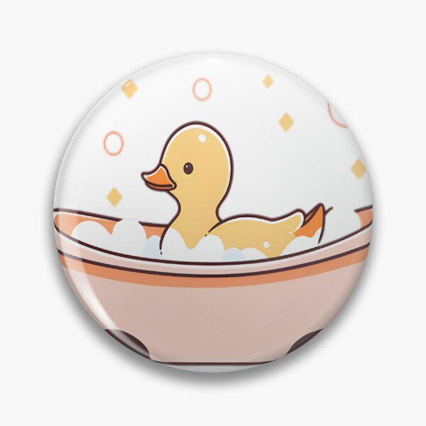 Item preview, Bathe Time Bliss - Duck Relaxes in Bubbles designed and sold by alaa-mously.