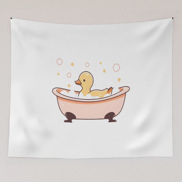 Item preview, Bathe Time Bliss - Duck Relaxes in Bubbles designed and sold by alaa-mously.