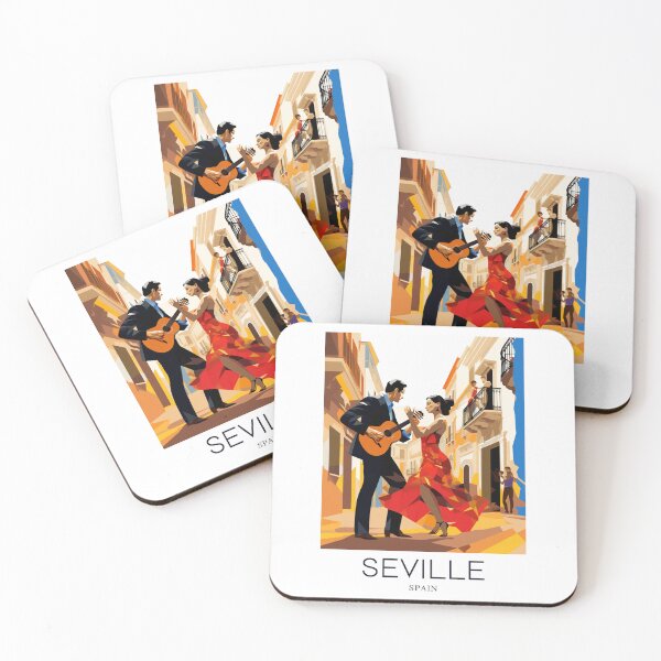 Item preview, A Pop Art Travel Print of Seville - Spain  designed and sold by StudioRedKoala.