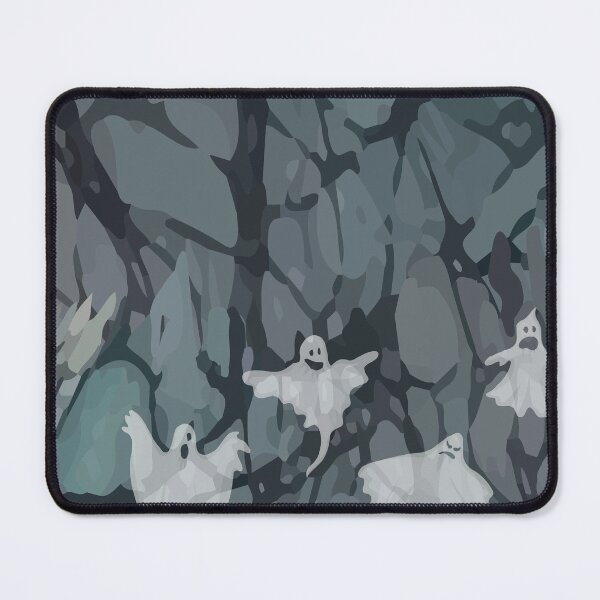 Item preview, dark night ghosts, creepy forest, paranormal art, haunted poster, supernatural design designed and sold by Natairbrush.