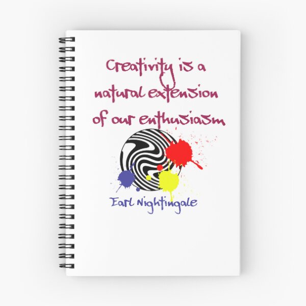 Item preview, Creativity is a natural extension of our enthusiasm,  Earl Nightingale designed and sold by KoumlisArt.