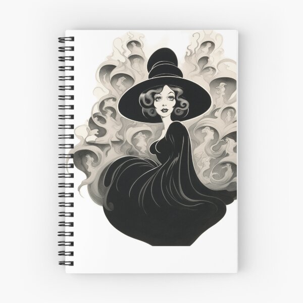 Item preview, Classy witch expressionist art style for Halloween witchcraft wicca Magick Occult  designed and sold by Baba  Yaga's Cards.