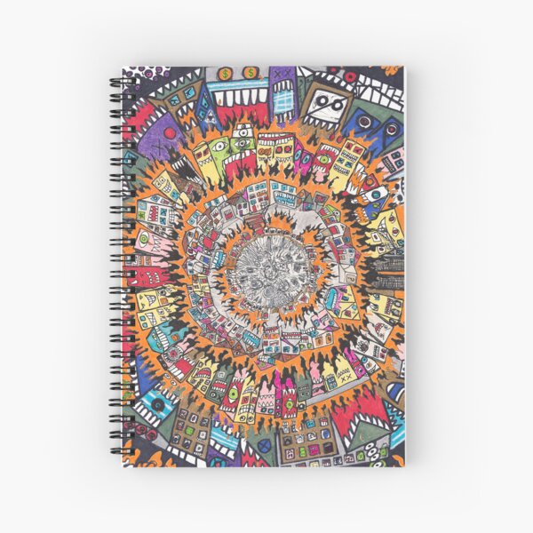 Item preview, MONSTRO-CITIES CONFLAGRATION BIAS MANDALA designed and sold by tinygetupstudio.