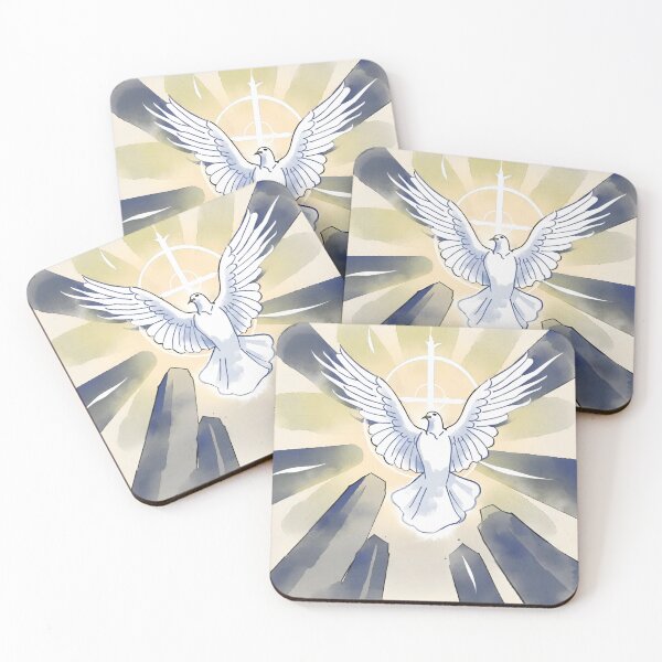 Item preview, Rise Above All - Holy Dove High-Resolution Watercolor Art | Colorful, Divine designed and sold by TrustInGrace.