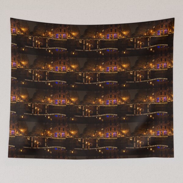 Item preview, Amsterdam Night in Yellow and Purple designed and sold by Georgia Mizuleva.