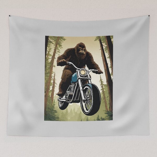 Item preview, Bigfoot on Motorcycle designed and sold by AMERICANCHEEZ.