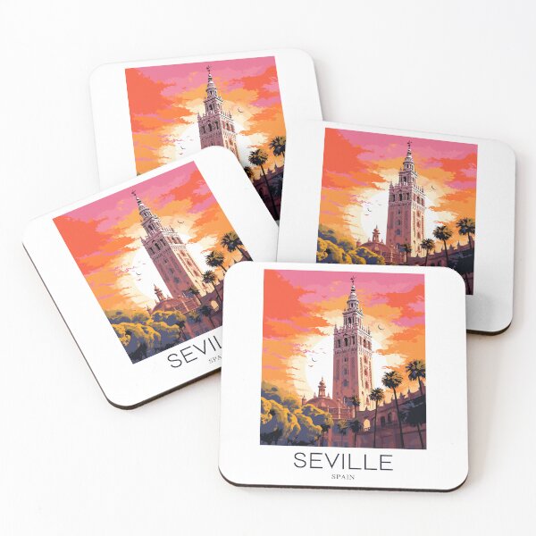 Item preview, A Pop Art Travel Print of Seville - Spain  designed and sold by StudioRedKoala.