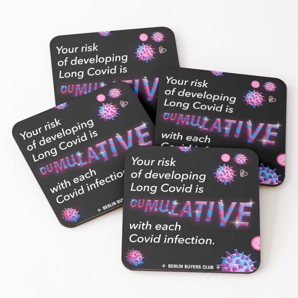 Item preview, Your risk of developing Long Covid is CUMULATIVE designed and sold by BerlinBuyers.
