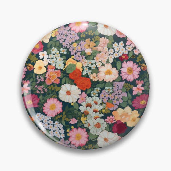 Item preview, Patrón de papel tapiz floral colorido n.° 3 designed and sold by SowCow.