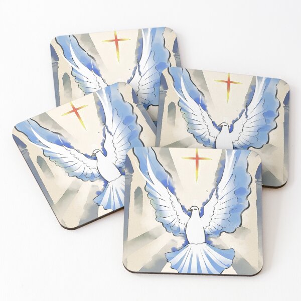 Item preview, Powerful - Holy Spirit Dove High-Resolution Watercolor Art | Colorful, Divine designed and sold by TrustInGrace.