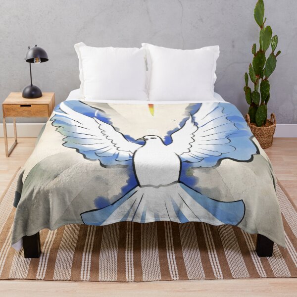 Item preview, Powerful - Holy Spirit Dove High-Resolution Watercolor Art | Colorful, Divine designed and sold by TrustInGrace.