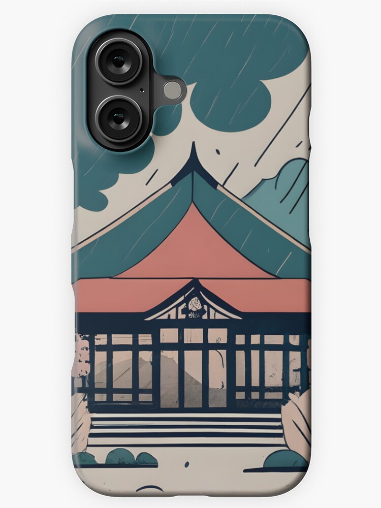 Thumbnail 1 of 4, iPhone Case, Old Traditional Indonesia house Rumah Adat Drawing designed and sold by Patricks-Art.