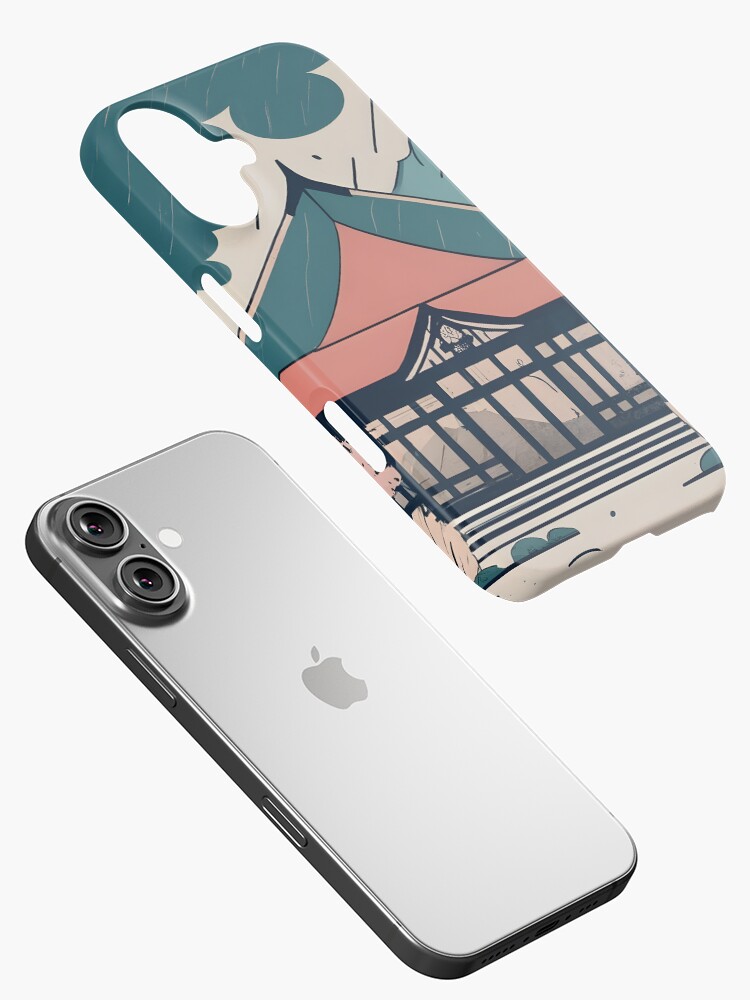 Thumbnail 2 of 4, iPhone Case, Old Traditional Indonesia house Rumah Adat Drawing designed and sold by Patricks-Art.