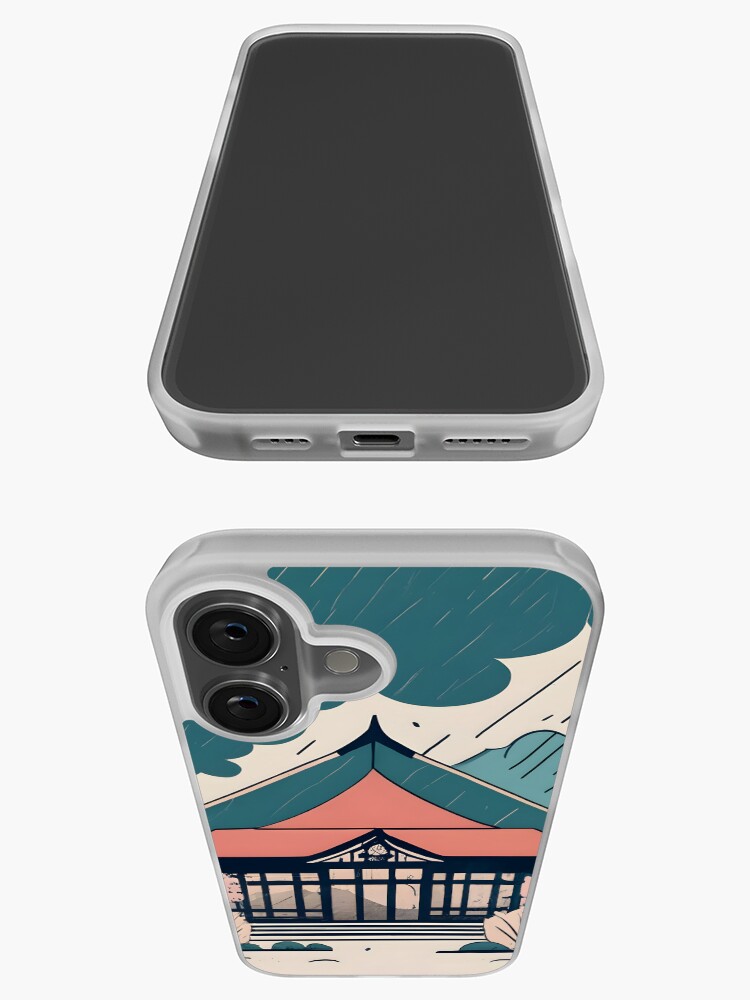 Thumbnail 3 of 5, iPhone Case, Old Traditional Indonesia house Rumah Adat Drawing designed and sold by Patricks-Art.