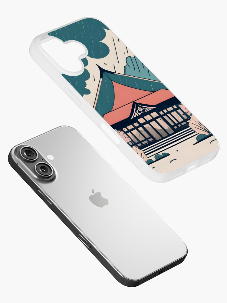 Thumbnail 2 of 5, iPhone Case, Old Traditional Indonesia house Rumah Adat Drawing designed and sold by Patricks-Art.