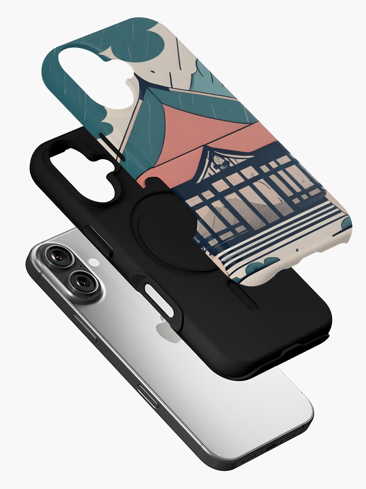 Thumbnail 2 of 4, iPhone Case, Old Traditional Indonesia house Rumah Adat Drawing designed and sold by Patricks-Art.