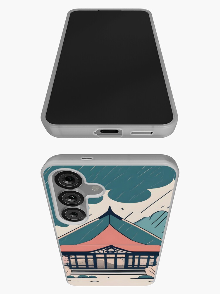 Thumbnail 3 of 4, Samsung Galaxy Phone Case, Old Traditional Indonesia house Rumah Adat Drawing designed and sold by Patricks-Art.