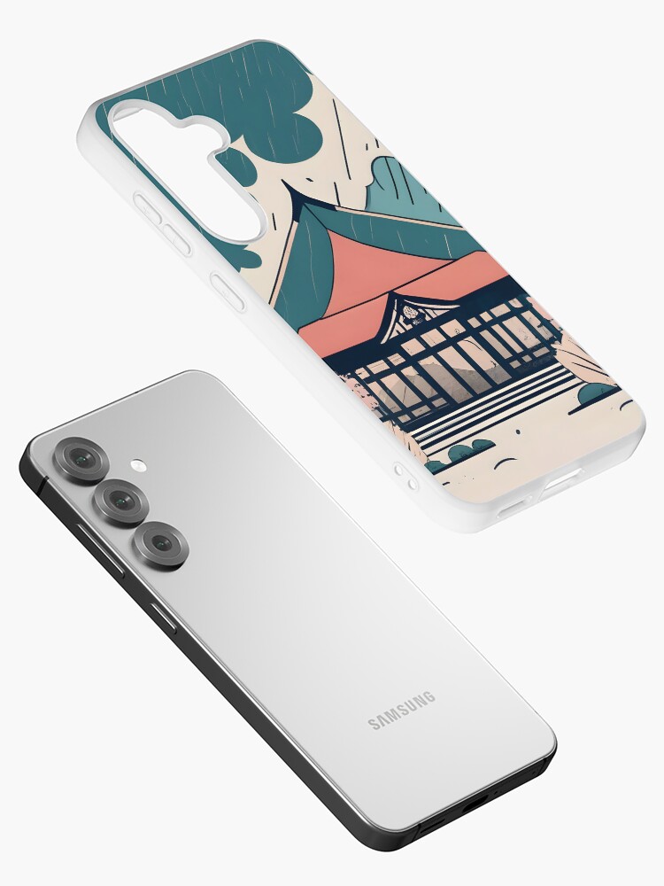 Thumbnail 2 of 4, Samsung Galaxy Phone Case, Old Traditional Indonesia house Rumah Adat Drawing designed and sold by Patricks-Art.