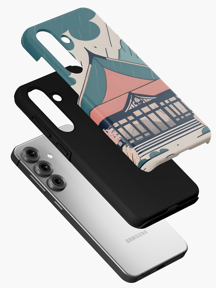 Thumbnail 2 of 4, Samsung Galaxy Phone Case, Old Traditional Indonesia house Rumah Adat Drawing designed and sold by Patricks-Art.