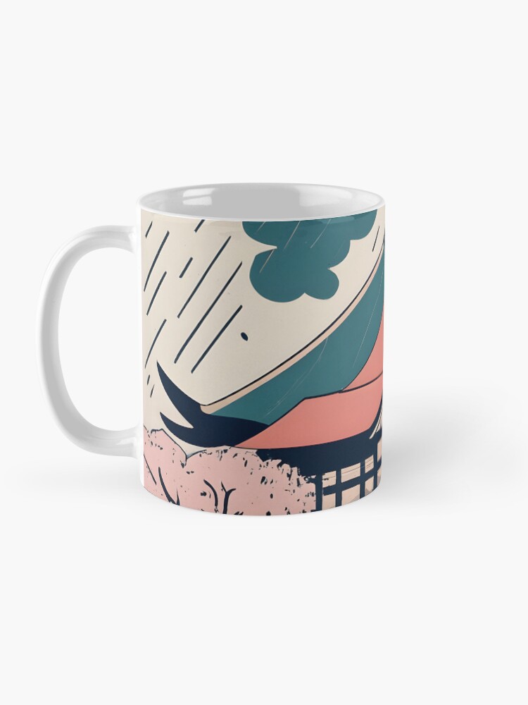 Thumbnail 3 of 6, Coffee Mug, Old Traditional Indonesia house Rumah Adat Drawing designed and sold by Patricks-Art.