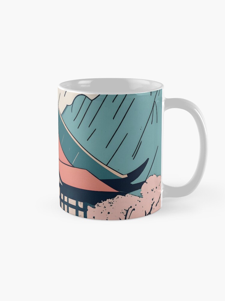 Thumbnail 5 of 6, Coffee Mug, Old Traditional Indonesia house Rumah Adat Drawing designed and sold by Patricks-Art.