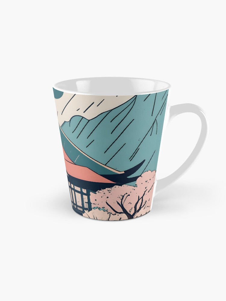 Thumbnail 1 of 4, Coffee Mug, Old Traditional Indonesia house Rumah Adat Drawing designed and sold by Patricks-Art.