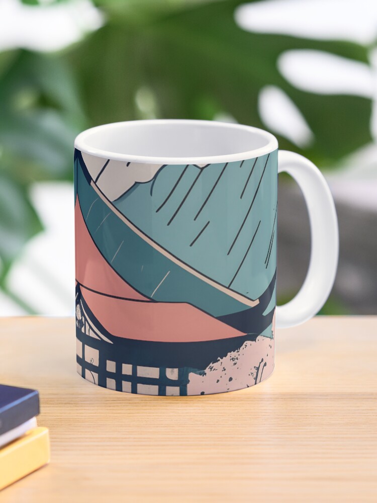 Thumbnail 1 of 6, Coffee Mug, Old Traditional Indonesia house Rumah Adat Drawing designed and sold by Patricks-Art.